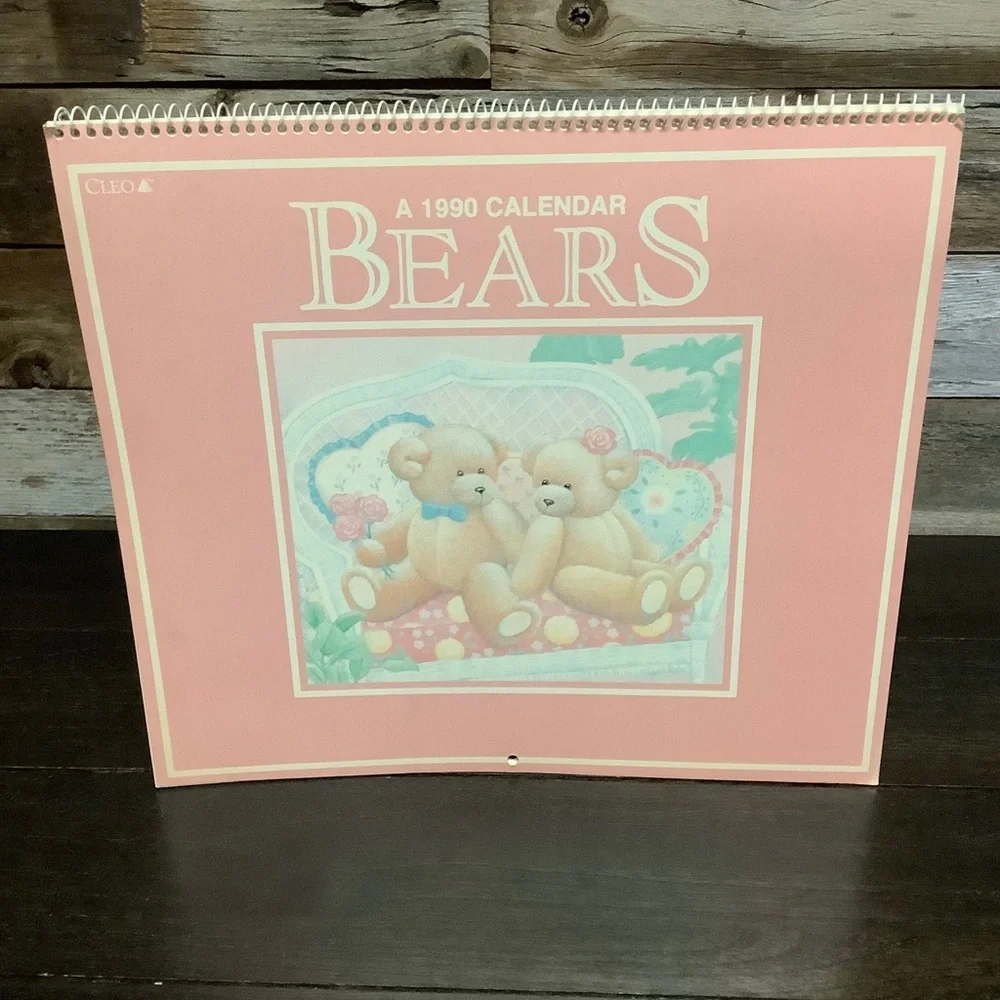 1990 Calendar Bears Cleo Used